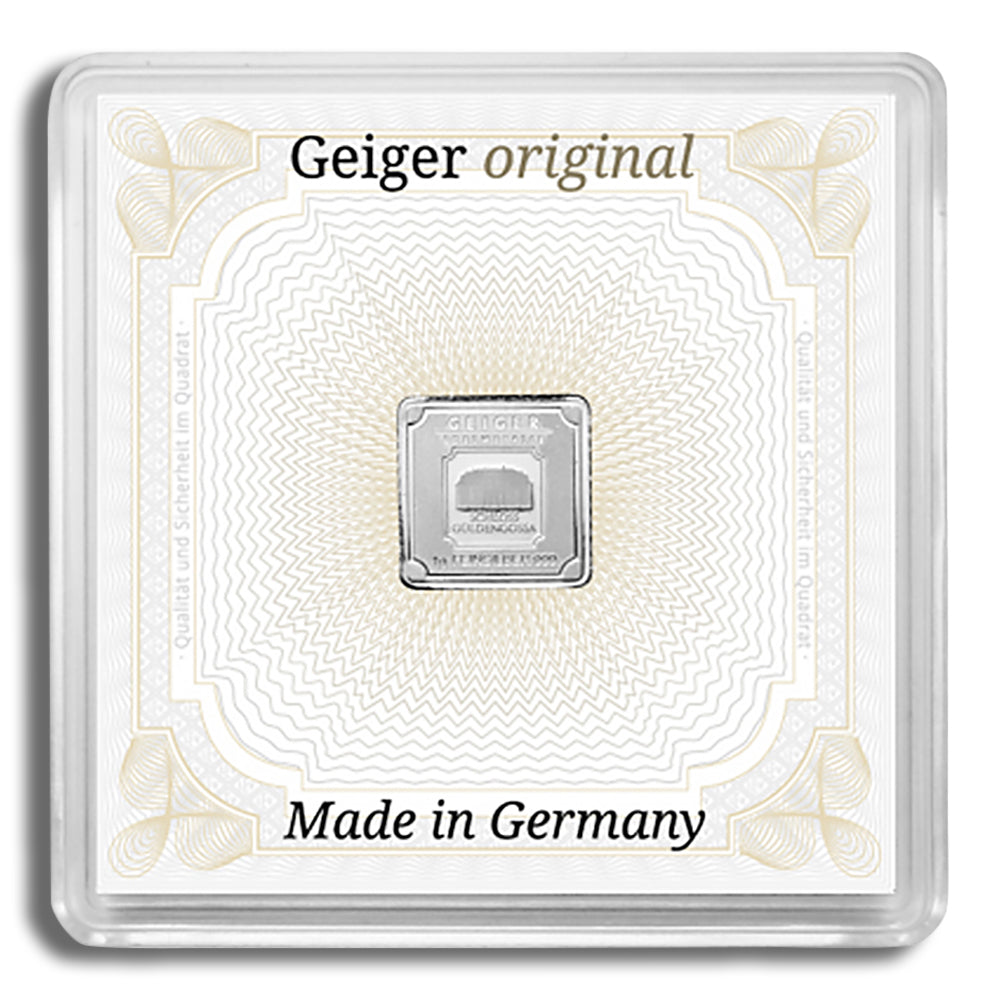 1 gram Silver Bar - Geiger (In Assay)