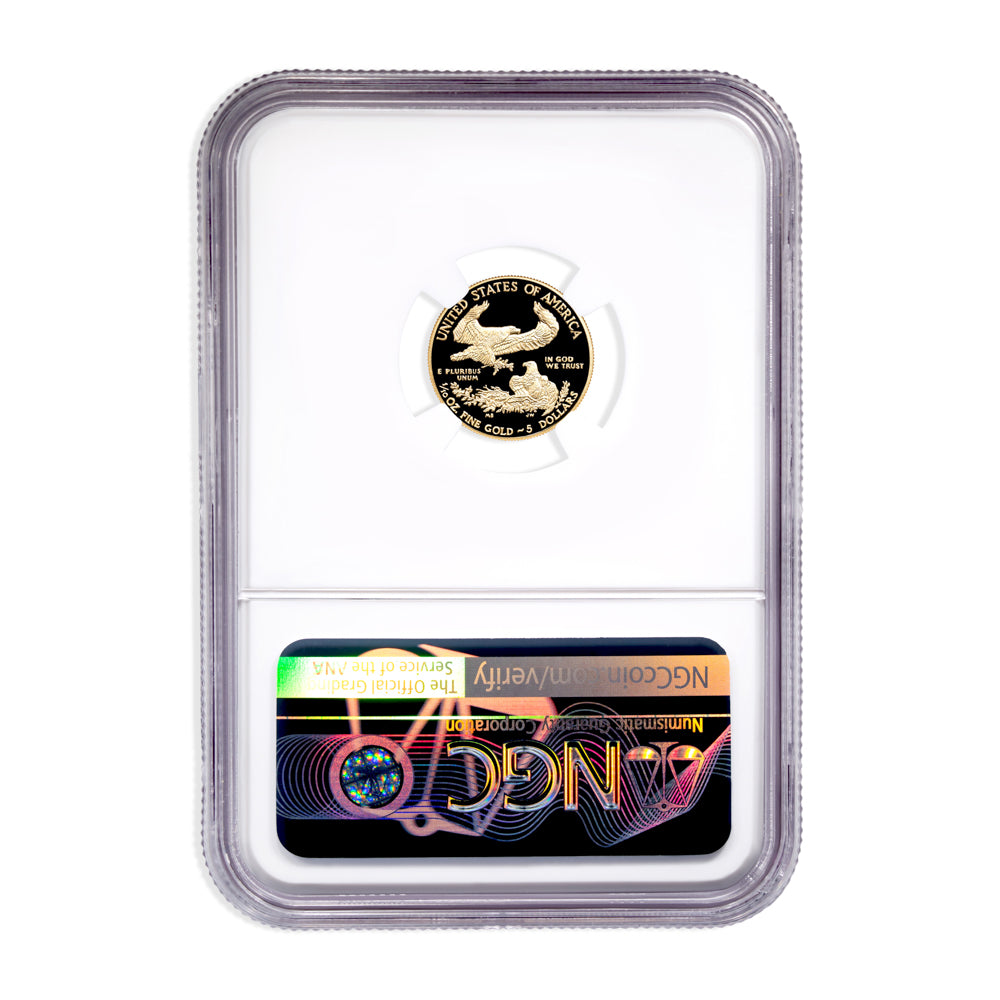 2002-W 1/10 oz Proof Gold Eagle $5 NGC PF70