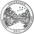 2011 5 oz ATB Chickasaw Silver Coin - BU