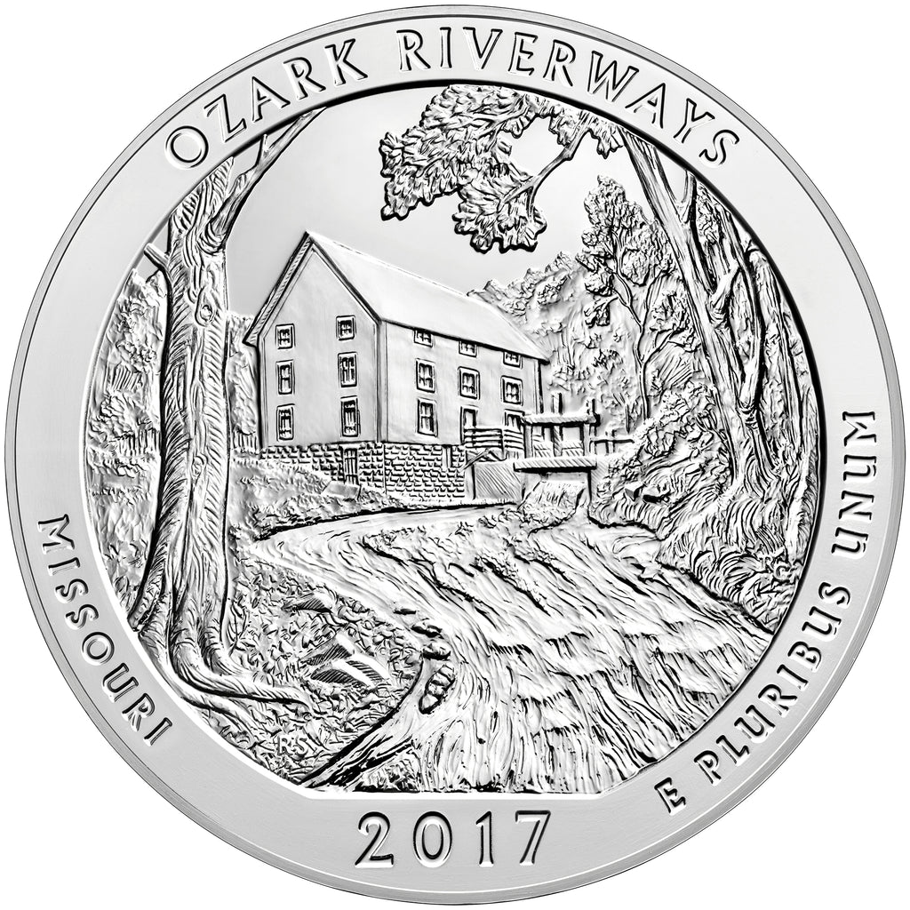 2017 5 oz ATB Ozark Silver Coin - BU