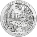 2017 5 oz ATB Ozark Silver Coin - BU