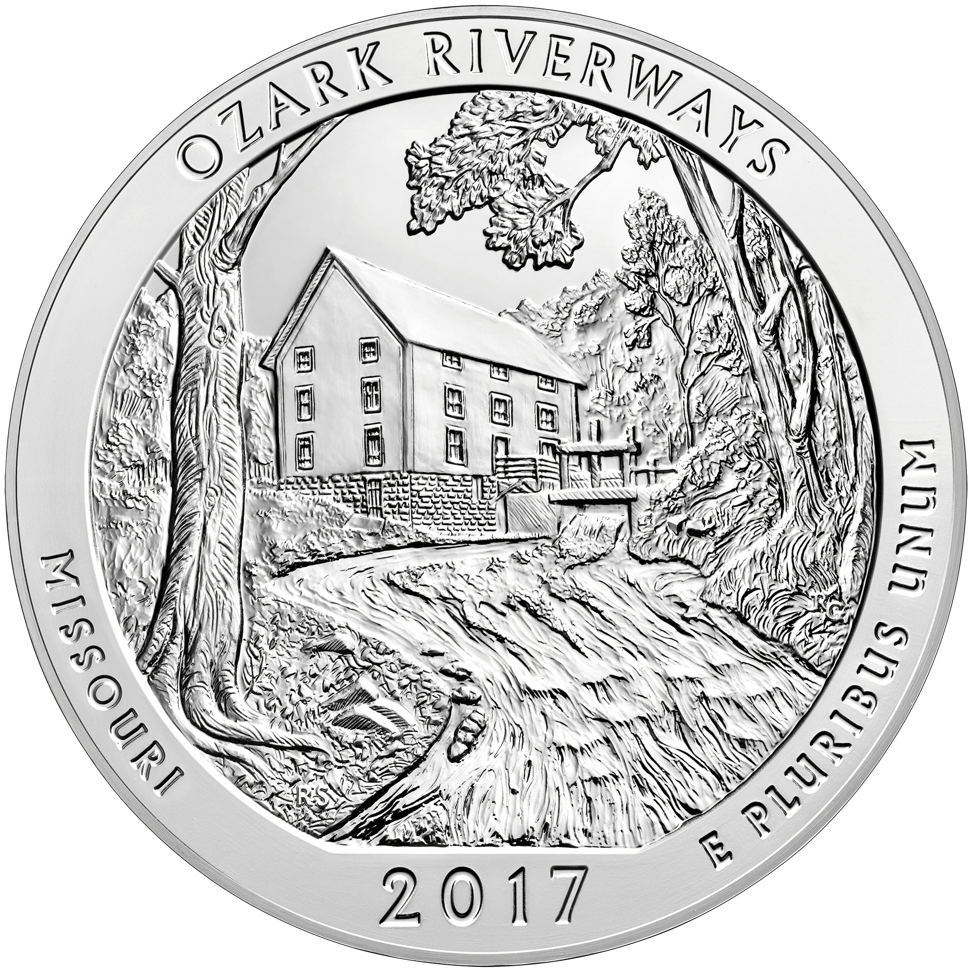 2017 5 oz ATB Ozark Silver Coin - BU