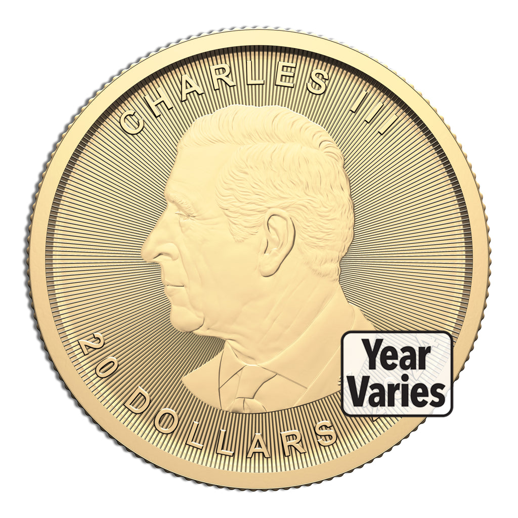 1/2 oz Gold Maple Leaf (Year Varies - Sealed)