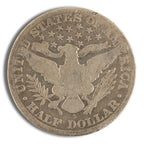 $1 FV 90% Silver Barber Half Dollars - Avg Circ