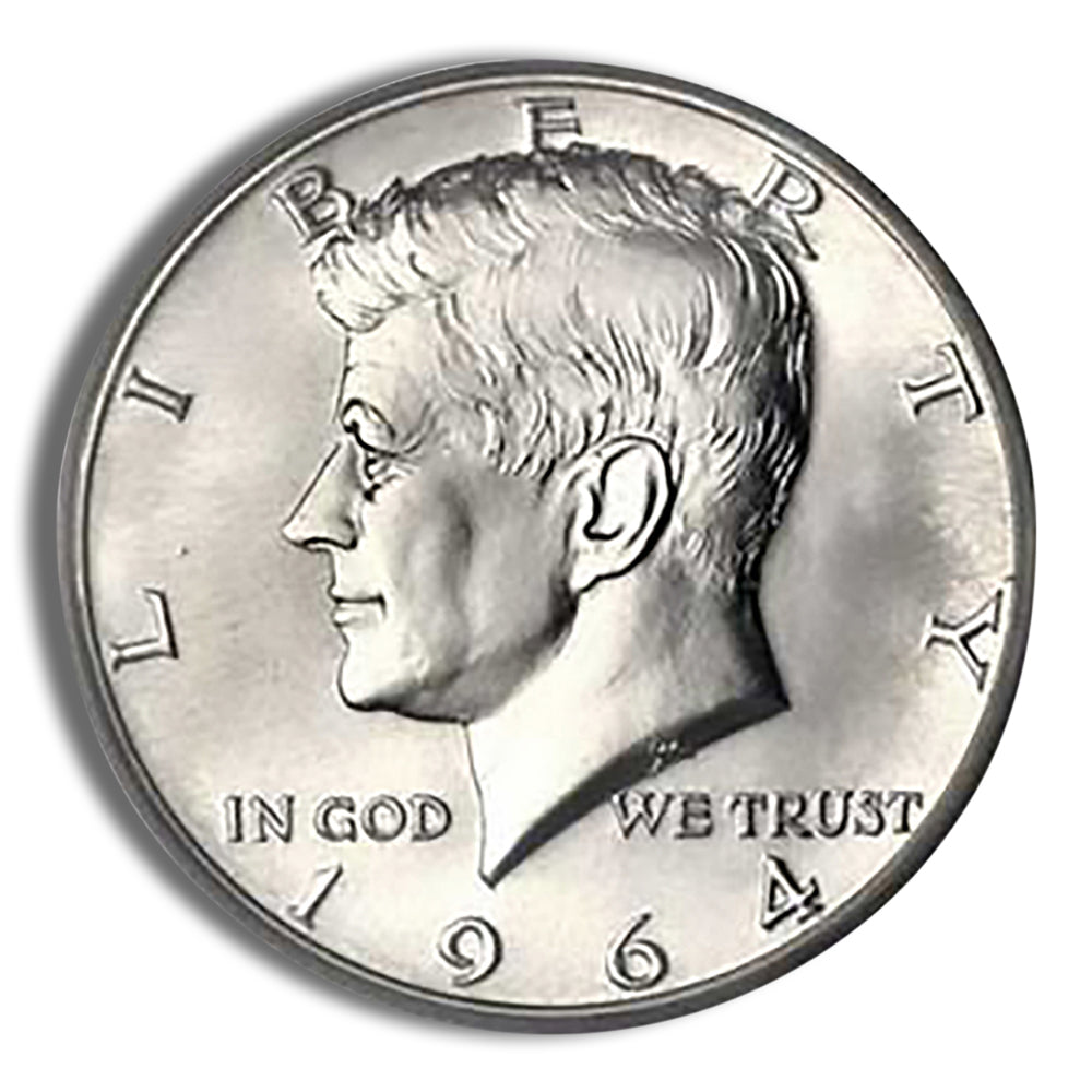 $1 FV 90% Silver 1964 Kennedy Half Dollars - BU