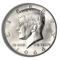 $1 FV 90% Silver 1964 Kennedy Half Dollars - BU