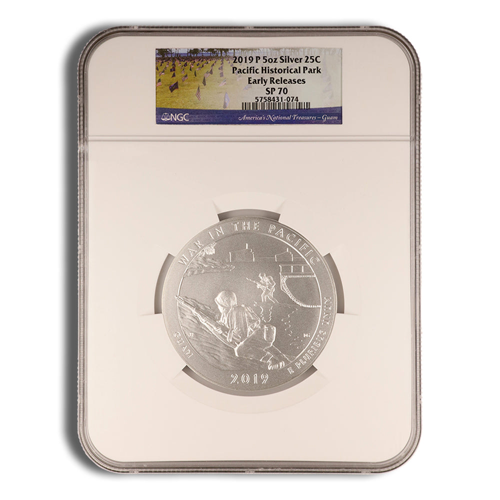 2019-P 5 oz ATB War in the Pacific Silver Coin NGC SP70