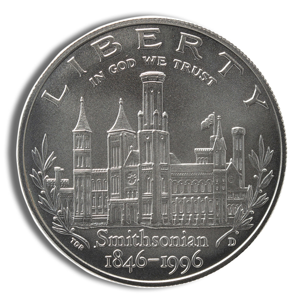 1996-D $1 Smithsonian Silver Commem - BU