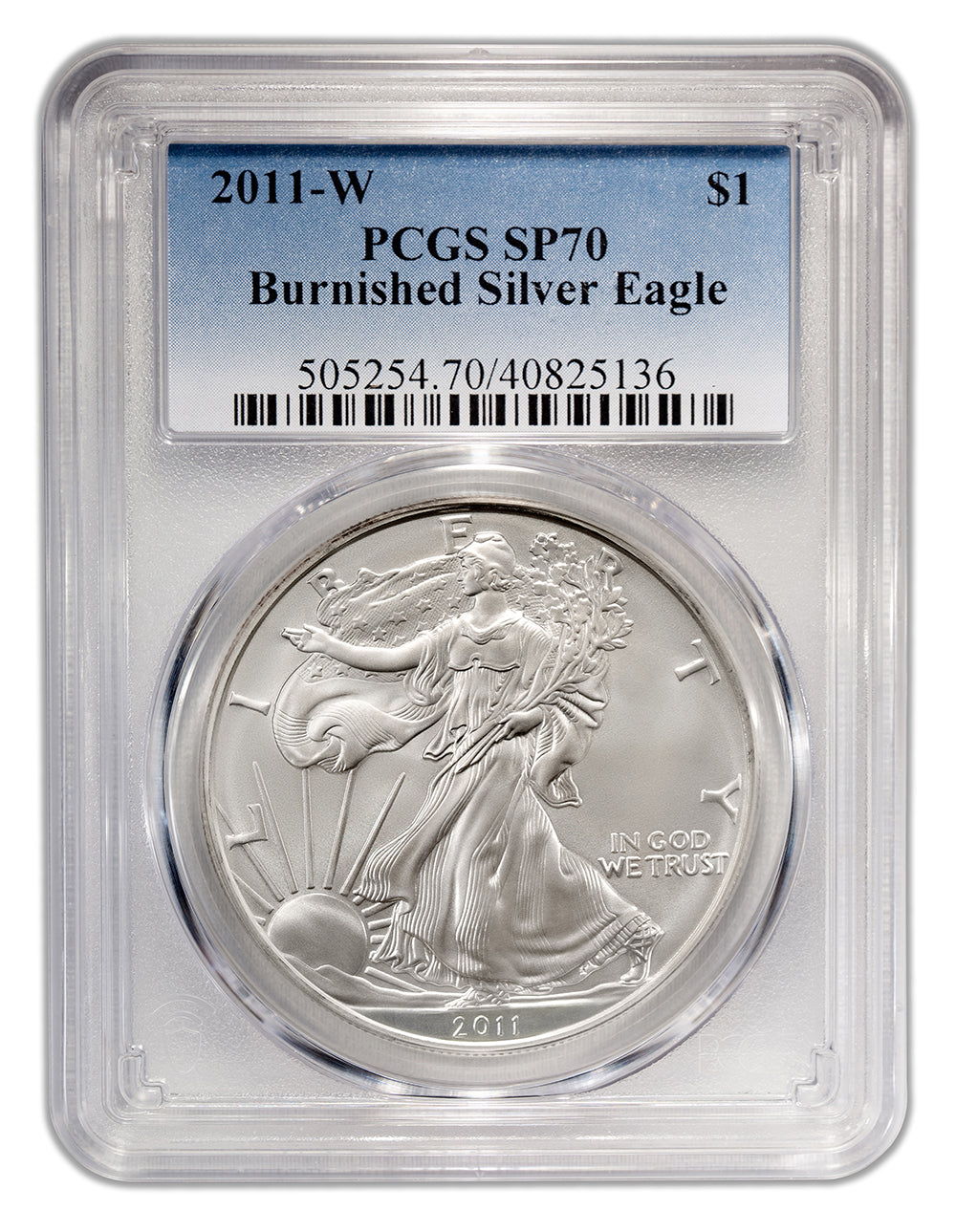 2011-W Burnished Silver Eagle PCGS SP70