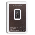5 gram Platinum Bar - Valcambi (Carded)