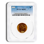 $5 Gold Liberty Half Eagle - PCGS MS62