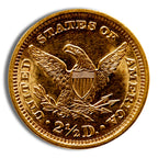 $2.5 Gold Liberty Quarter Eagle - BU