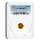 $1 Gold Liberty Type 1 - PCGS MS63