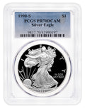1990-S Proof Silver Eagle PCGS PR70