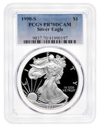 1990-S Proof Silver Eagle PCGS PR70