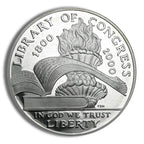 2000-P $1 Library of Congress Silver Commem - BU
