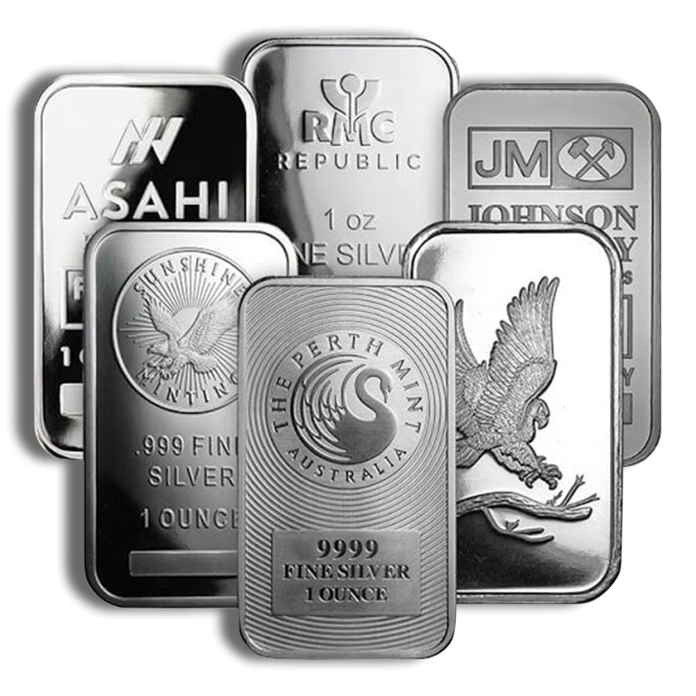 1 oz Silver Bar - Brand Varies