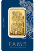 100 gram Gold Bar - PAMP Fortuna (Carded)
