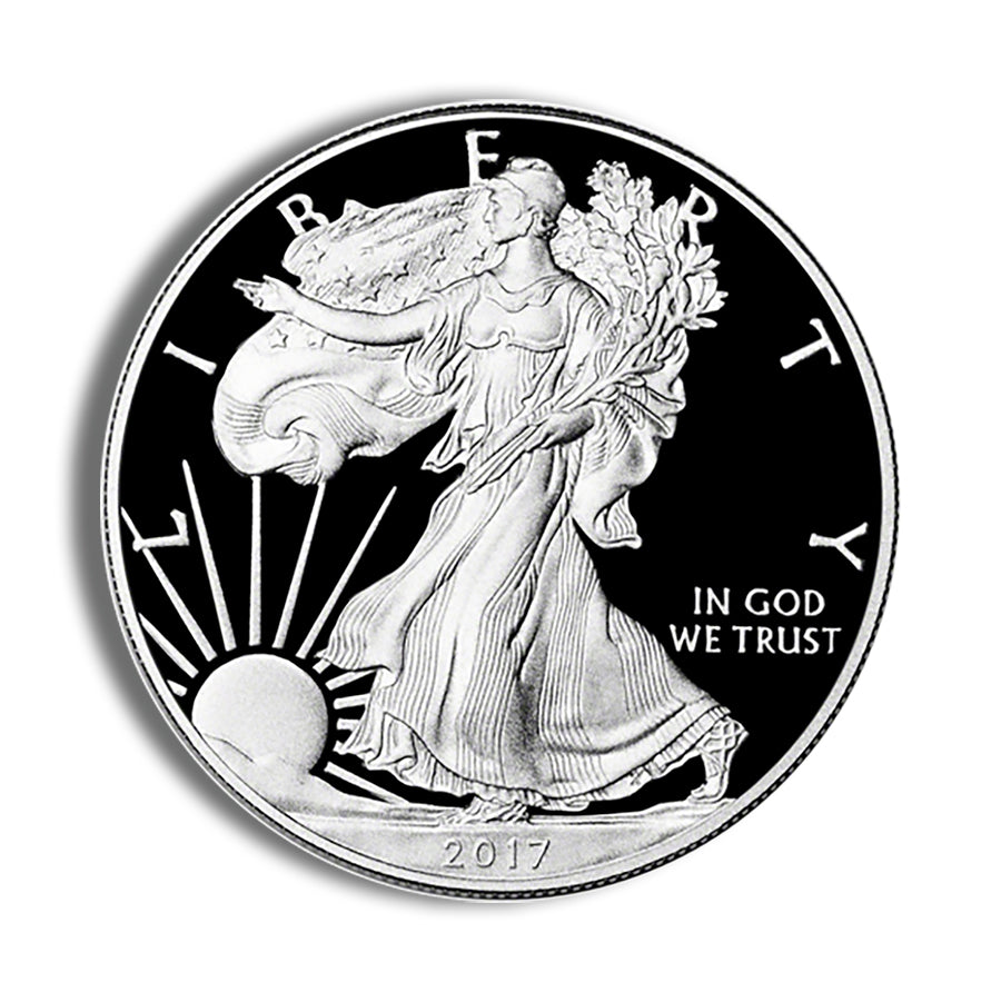 2017-W Proof Silver Eagle with Box & COA