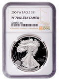 2004-W Proof Silver Eagle NGC PF70