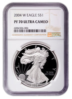 2004-W Proof Silver Eagle NGC PF70