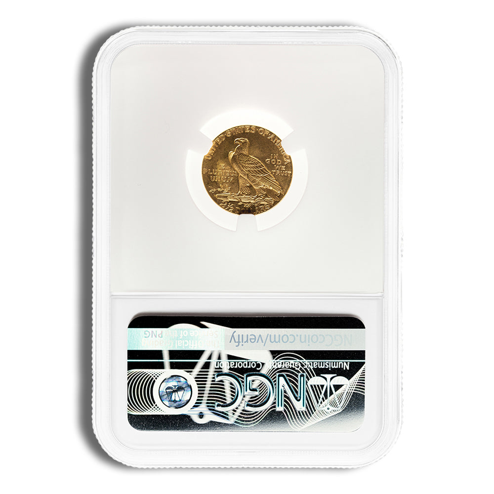 $2.5 Gold Indian Quarter Eagle - NGC MS63