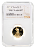 2019-W 1/4 oz Proof Gold Eagle $10 NGC PF70