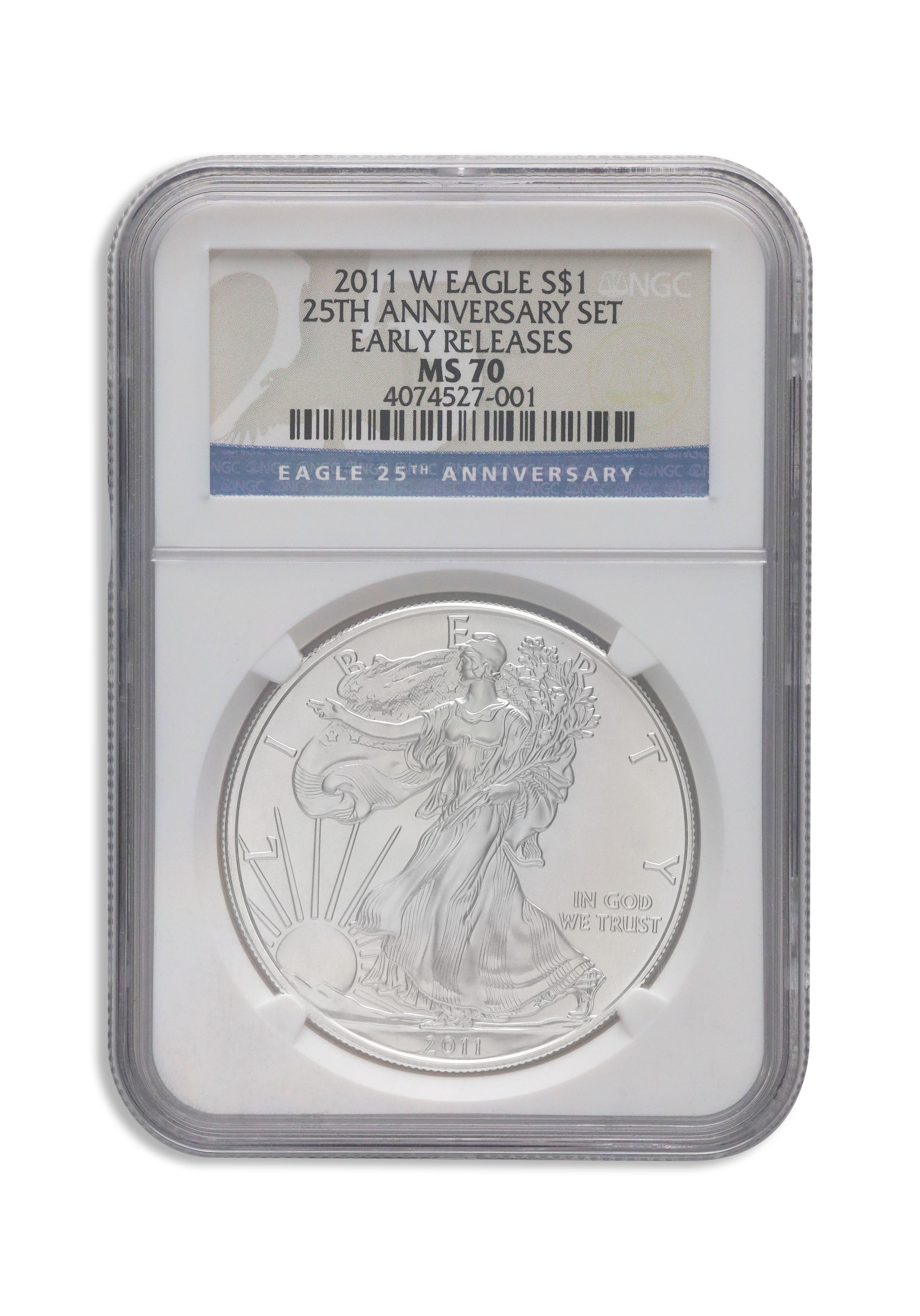 2011-W Burnished Silver Eagle NGC MS70 ER