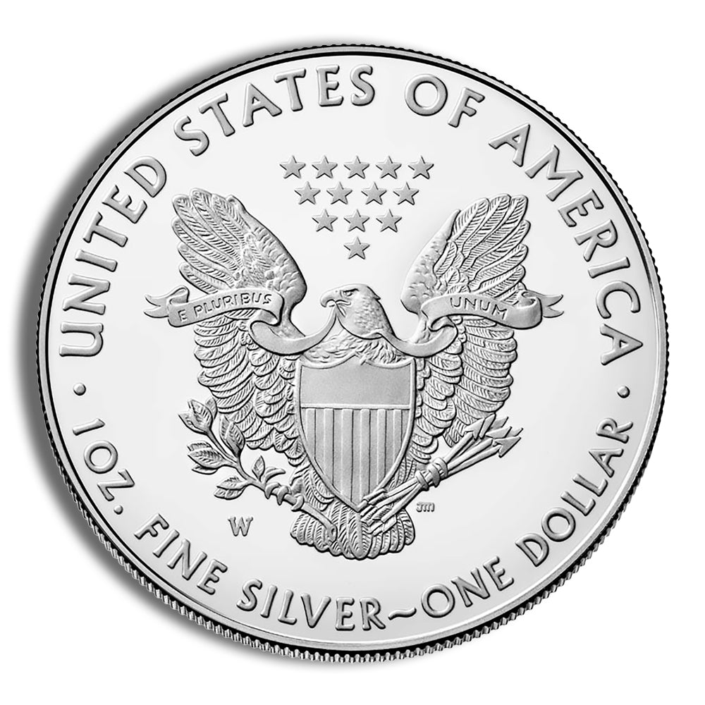 2021-W Proof Silver Eagle with Box & COA - Type 1