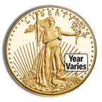 1/10 oz Proof Gold Eagle - Box/COA (Date Varies)