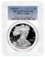 2010-W Proof Silver Eagle PCGS PR70
