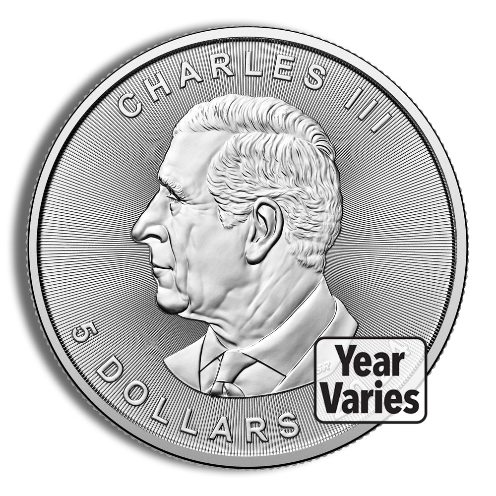 1 oz Canadian Silver Maple Leaf - Sealed Box (Year Varies)