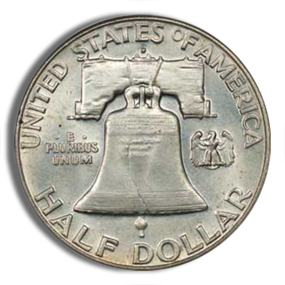 $1 FV 90% Silver Franklin Half Dollars - BU