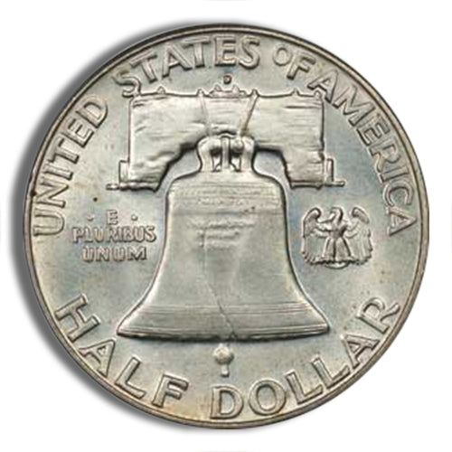 $1 FV 90% Silver Franklin Half Dollars - BU