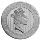 1.25 oz St. Helena Standing Lion Guinea Silver Coin (Year Varies)