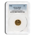 1986 1/10 oz Gold Eagle $5 PCGS MS69