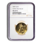 2009 Ultra High Relief Double Eagle Gold Coin NGC MS69 PL