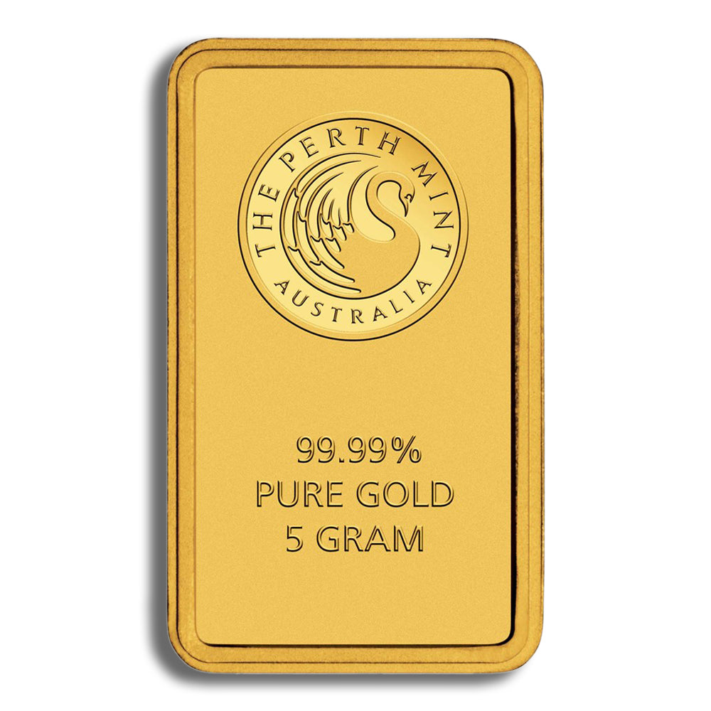 5 gram Gold Bar - Perth Mint (Carded)