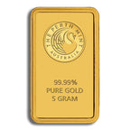 5 gram Gold Bar - Perth Mint (Carded)