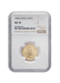 1996 1/4 oz Gold Eagle $10 NGC MS70