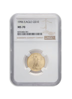 1996 1/4 oz Gold Eagle $10 NGC MS70