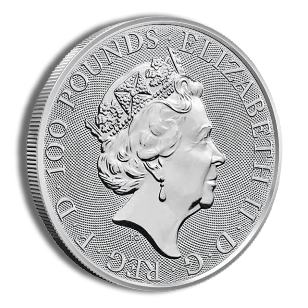 2022 1 oz Great Britain Tudor Beast Platinum Coin - Lion of England