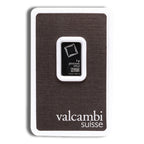5 gram Platinum Bar - Valcambi (Carded)