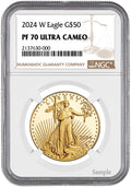 2024-W 1 oz Proof Gold Eagle $50 NGC PF70