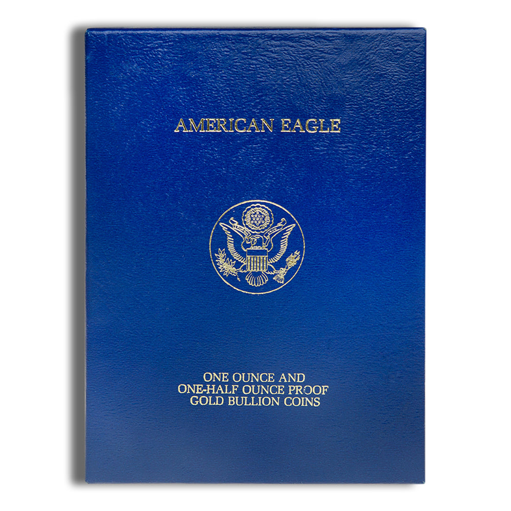 1987 Two Coin Proof Gold Eagle Set - Box/COA