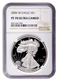 2006-W Proof Silver Eagle NGC PF70