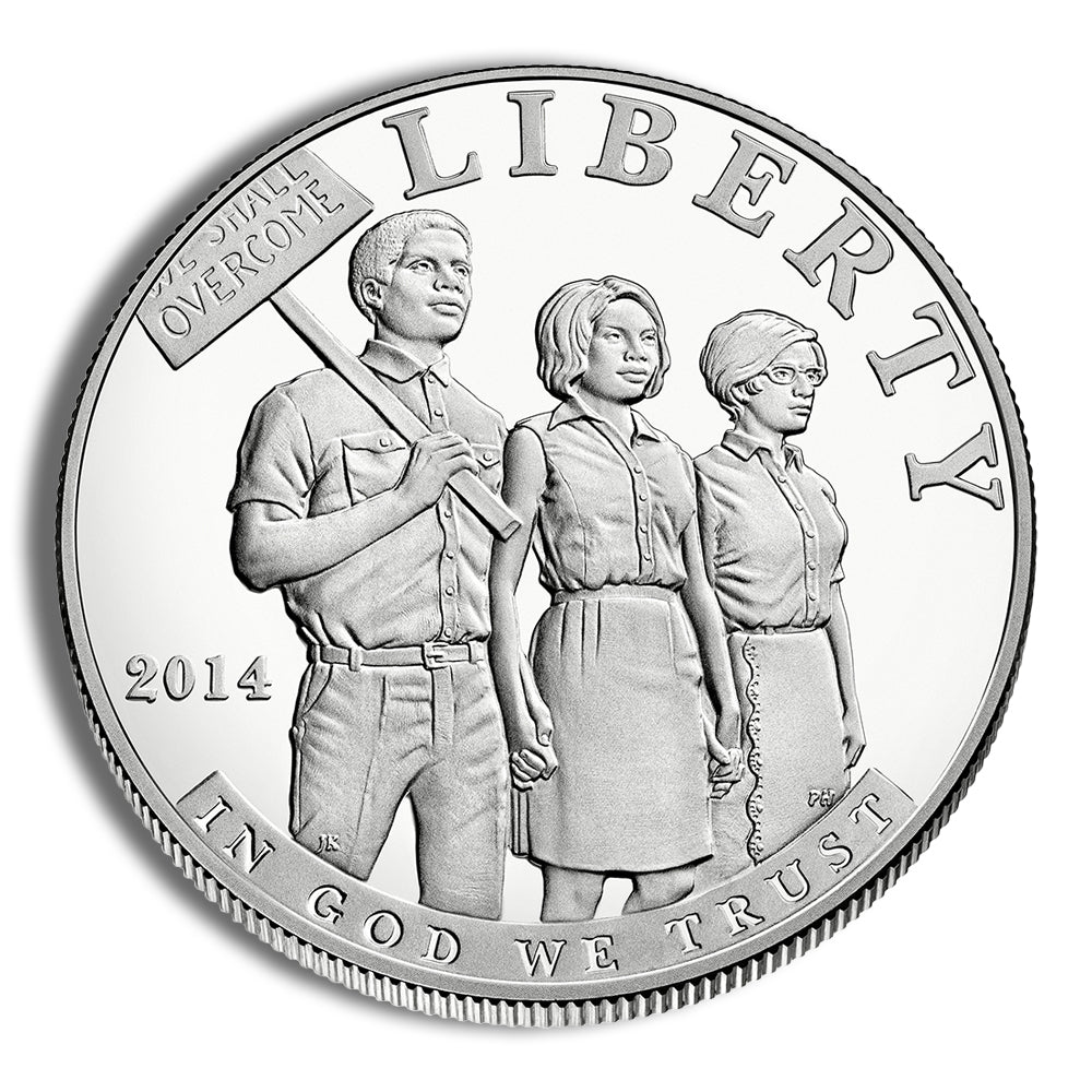 2014-P $1 Civil Rights Act Silver Commem - Proof