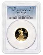 2007-W 1/4 oz Proof Gold Eagle $10 PCGS PR70