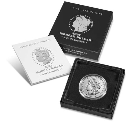 2021-S Morgan Dollar w/Box & COA