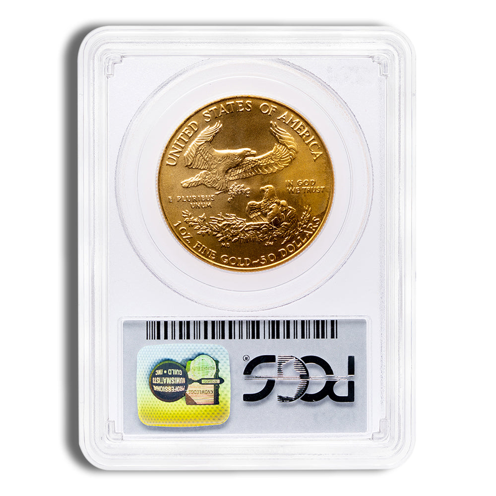 1986 1 oz Gold Eagle $50 PCGS MS69